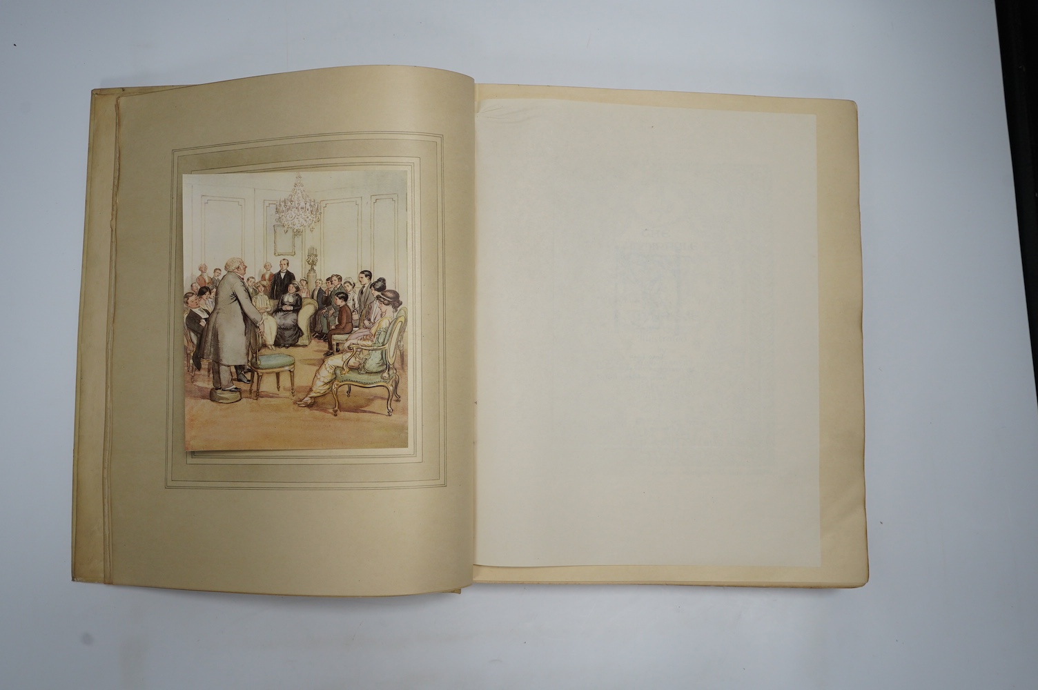 Barrie, J.M - The Admirable Crichton, illustrated with 20 tipped-in colour plates by Hugh Thomson, de Luke edition, number 13 of 500 signed by the artist, publisher’s pictorial vellum, embossed in gilt and top edges gilt